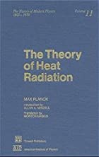 Another cover of the book The theory of heat radiation by Max Planck