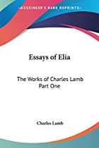 Cover of the book Essays of Elia by Charles Lamb