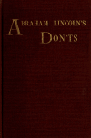 Book preview: Abraham Lincoln's don'ts by Abraham Lincoln