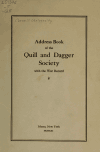 Book preview: Address book of the Quill and dagger society with the war record by Quill and Dagger Society (Cornell University)
