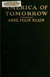 Book preview: America of to-morrow by Felix Klein
