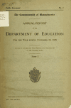 Book preview: Annual report of the Department of Education (Volume 1928-1929) by Massachusetts. Dept. of Education