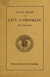 Book preview: Annual report of Franklin, New Hampshire (Volume 1929) by Franklin (N.H.)