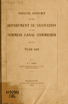 Book preview: Annual report of the Isthmian Canal Commission for the year ending .. (Volume 1907) by Isthmian Canal Commission (U.S.)