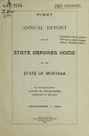 Book preview: Annual report of the State Orphans' Home of the state of Montana (Volume 1894) by Montana State Orphans' Home