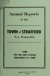 Book preview: Annual report of the Town of Strafford, New Hampshire (Volume 1989) by Strafford (N.H.)