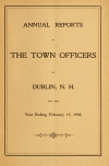 Book preview: Annual reports of the Town of Dublin, New Hampshire (Volume 1902) by Dublin (N.H.)