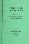 Book preview: Annual reports Town of Francestown, New Hampshire (Volume 1959) by Francestown (N.H.)
