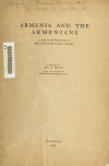 Book preview: Armenia and the Armenians; a list of references in the New York Public Library by New York Public Library