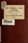 Book preview: The banking laws of Illinois by statutes Illinois. Laws