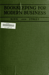 Book preview: Bookkeeping for modern business by John George Kirk