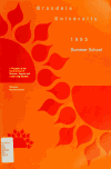 Book preview: Brandeis University summer school (Volume 1993) by Brandeis University