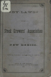 Book preview: By-laws of the Stock Growers' Association of New Mexico by Stock Growers' Association of New Mexico