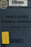 Book preview: The capture of Sphacteria : book IV, ch. 1-41 by Thucydides
