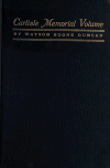 Book preview: Carlisle memorial volume by Watson Boone Duncan