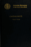Book preview: Catalogue (Volume 1933/1934) by Columbia University