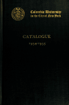 Book preview: Catalogue (Volume 1934/1935) by Columbia University