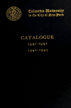 Book preview: Catalogue (Volume 1941/1942 and 1942/1943) by Columbia University