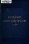 Book preview: Catalogue of the proprietors of Forest Hills Cemetery by Forest Hills Cemetery