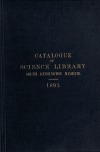 Book preview: Catalogue of the Science library.. by Science Museum (Great Britain). Library