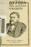 Book preview: Charles Haddon Spurgeon by A. Cunningham Burley