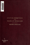 Book preview: Chattel exemptions from writs of execution in Alberta, British Columbia, Manitoba, New Brunswick, Newfoundland, Nova Scotia, Ontario, Prince Edward by Walter Samuel Scott