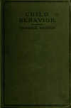 Book preview: Child behavior; a critical and experimental study of young children by the method of conditioned reflexes by Florence Mateer