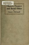 Book preview: Church finance and social ethics by Francis John McConnell