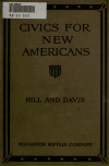 Book preview: Civics for new Americans by Mabel Hill