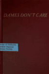 Book preview: Dames don't care by Peter Cheyney