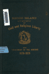 Book preview: Defence of the Rhode Island system of treatment of the Indians, and of civil and religious liberty by Zachariah Allen