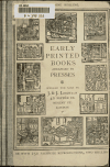 Book preview: Early printed books arranged by presses. Offered for sale by J. & J. Leighton. [Arranged according to the method of Proctor's Index. ... Part I-III.] by J. & J. Leighton