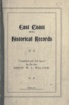 Book preview: East Coast (N.Z.) historical records by W. L. (William Leonard) Williams