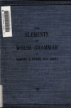 Book preview: The elements of Welsh grammar by Samuel James Evans