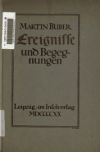 Book preview: Ereignisse und Begegnungen by Martin Buber