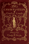 Book preview: The essays of Elia by Charles Lamb