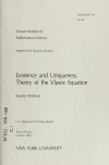 Book preview: Existence and uniqueness theory of the Vlasov equation by Stephen Wollman