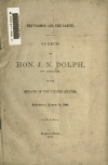Book preview: The farmer and the tariff : speech of Hon. J. N. Dolph, of Oregon, in the Senate of the United States, Mar. 29, 1890 by Joseph Norton Dolph