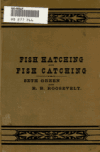 Book preview: Fish hatching, and fish catching by Robert Barnwell Roosevelt