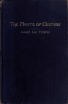 Book preview: The fruits of culture; by Leo Tolstoy