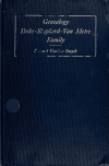 Book preview: A genealogy of the Duke-Shepherd-Van Metre family, from civil, military, church and family records and documents (Volume 1) by Samuel Gordon Smyth