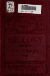 Book preview: Geology by J. W. (John Walter) Gregory