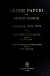 Book preview: Greek papyri in the British Museum .. (Volume 4) by British Museum. Dept. of Manuscripts