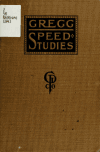 Book preview: Gregg speed studies by John Robert Gregg