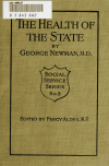 Book preview: The health of the state by George Newman