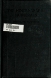 Book preview: The Hindu-Arabic numerals by David Eugene Smith