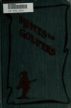 Book preview: Hints to golfers by Charles Stedman Hanks