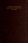 Book preview: Historical catalogue of the University of Mississippi. 1849-1909 by University of Mississippi