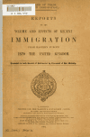 Book preview: (Alien immigration) Reports on the volume and effects of recent immigration from eastern Europe into the United Kingdom by Great Britain. Board of Trade