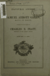 Book preview: Inaugural address of Samuel Abbott Green, Mayor of Boston ; together with the address of Charles E. Pratt, president of the common council, January by Samuel A. (Samuel Abbott) Green